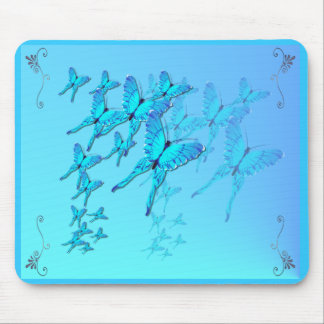 Blue Butterflies Mousepad