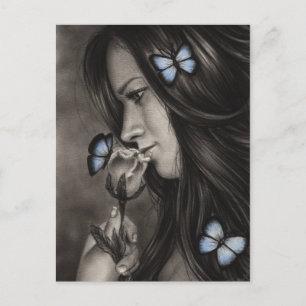Blue Butterflies Postcard