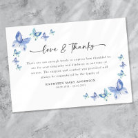 Blue Butterflies Sympathy Funeral 