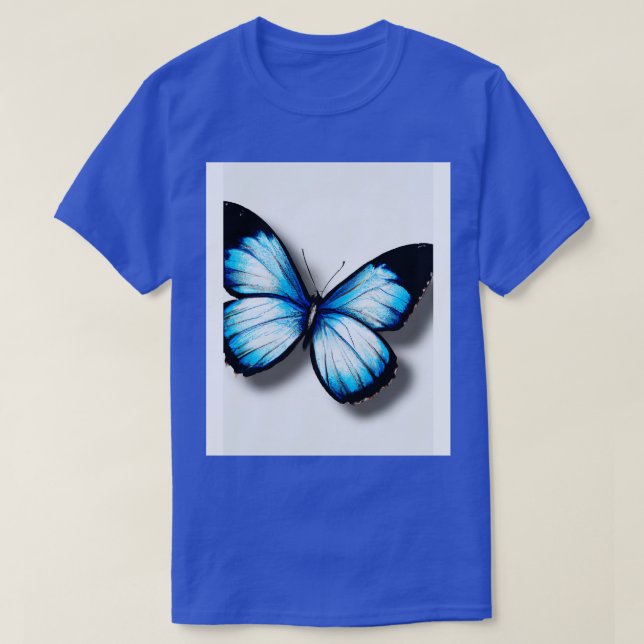 Blue Butterfly 3 T-Shirt (Design Front)