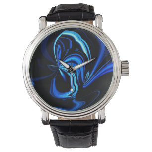 Blue Butterfly Abstract Watches