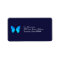 Blue Butterfly Address Label