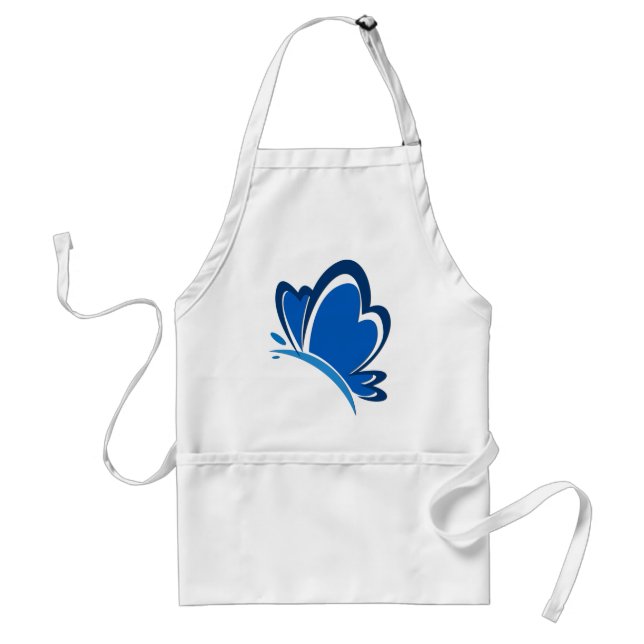 Blue Butterfly Apron (Front)