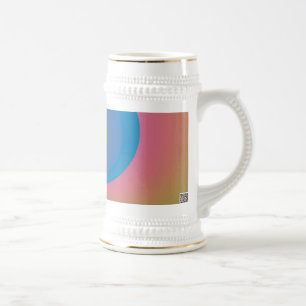Blue Butterfly Beer Stein