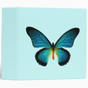 Blue Butterfly Binder