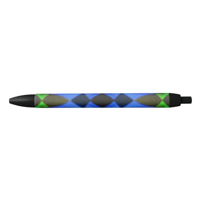 Blue Butterfly Black Ink Pen (Front)