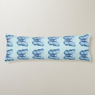 Blue Butterfly Body Pillow