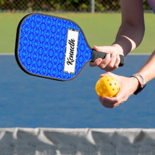 Blue Butterfly by Kenneth Yoncich Pickleball Paddle
