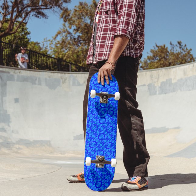 Blue Butterfly by Kenneth Yoncich Skateboard (Outdoor 2)