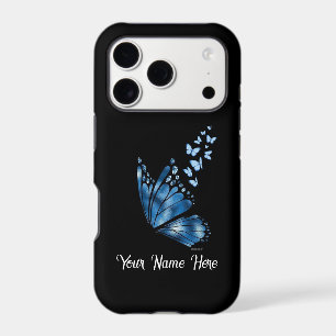 Blue Butterfly Case for iPhone 17 Pro
