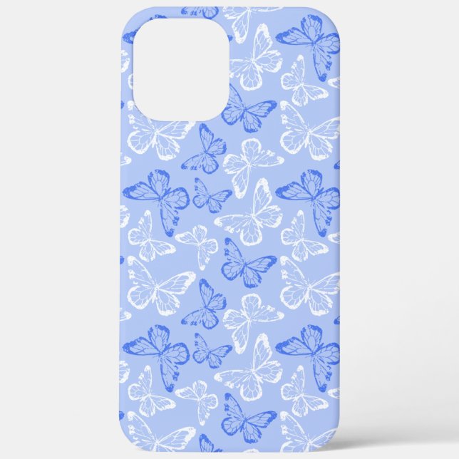 Blue Butterfly Case-Mate iPhone Case (Back)