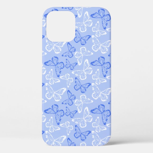 Blue Butterfly Case-Mate iPhone Case (Back)
