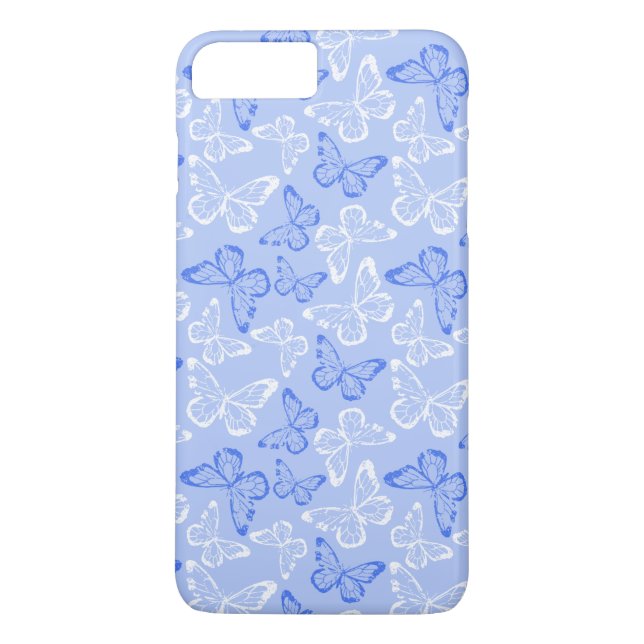 Blue Butterfly Case-Mate iPhone Case (Back)