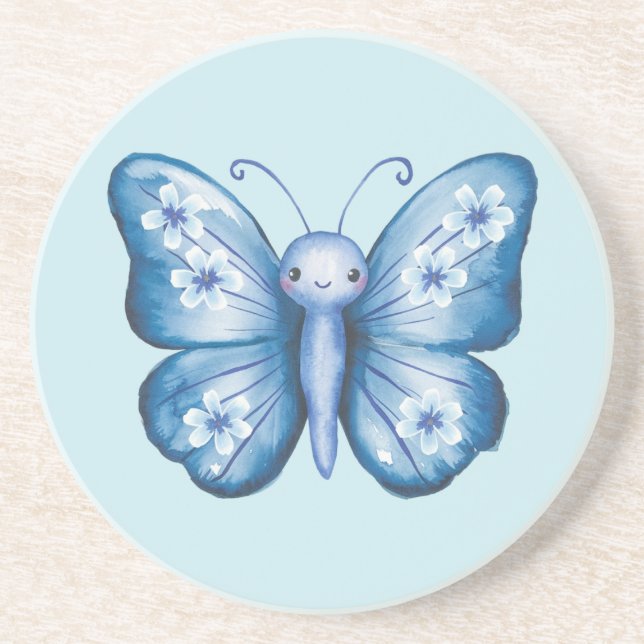 Blue Butterfly Coaster (Front)