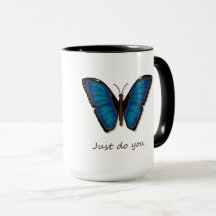 Blue Butterfly Coffee Mug
