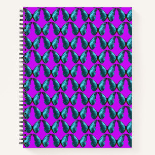 Blue Butterfly College ruled Notebook