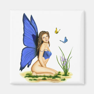 "Blue Butterfly Fairy" Magnets