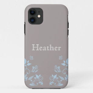 Blue Butterfly Floral iPhone 5 Case