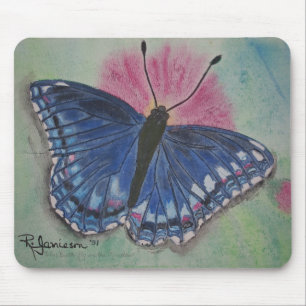 BLUE BUTTERFLY IN A MEADOW MOUSE PAD
