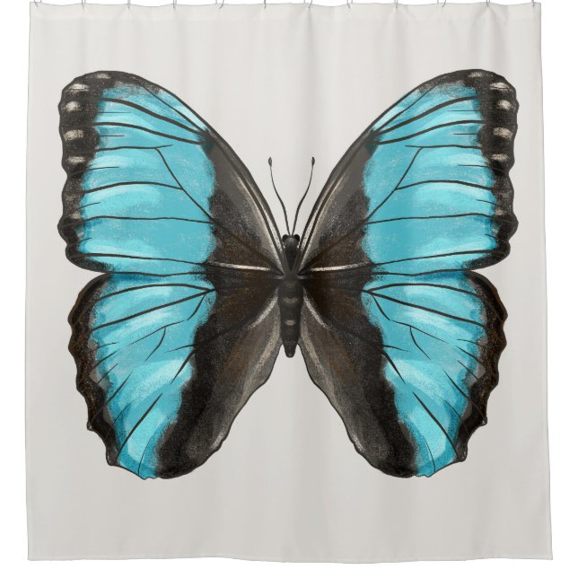 Blue Butterfly Insect Art Nature Lover (Front)