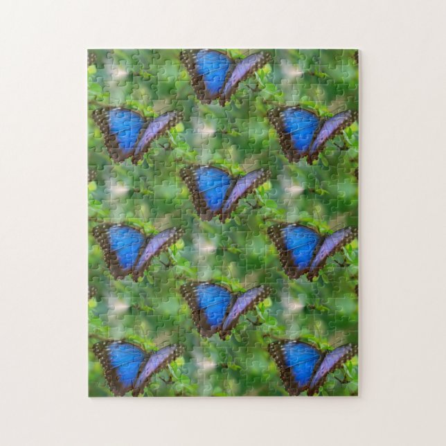 Blue Butterfly Jigsaw Puzzle (Vertical)