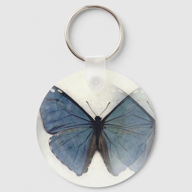 Blue Butterfly Keychain (Front)