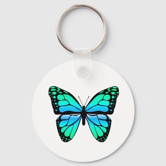 Blue Butterfly Keychain (Front)