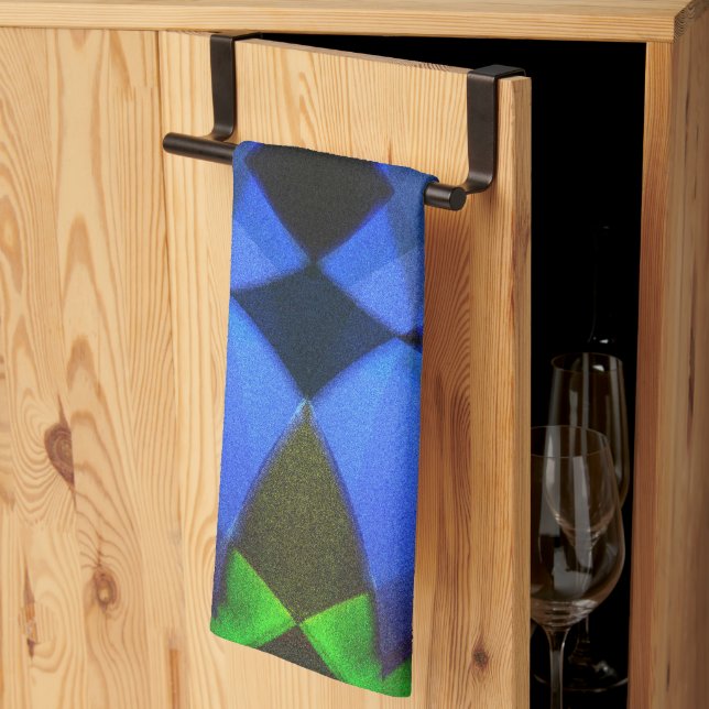 Blue Butterfly Kitchen Towel (Thirds Fold)