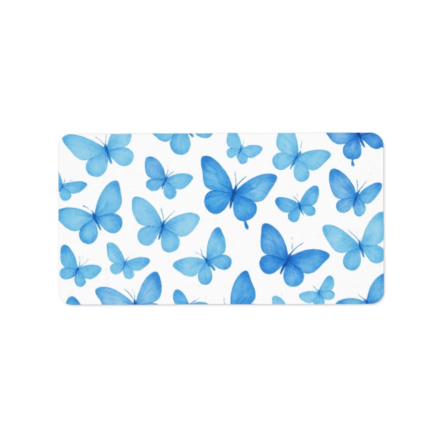 Blue Butterfly Label (Front)