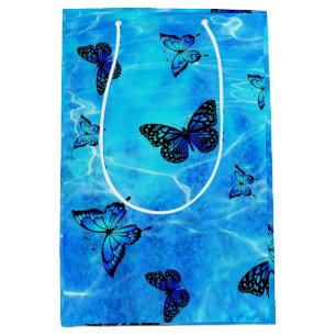 Blue Butterfly Medium Gift Bag