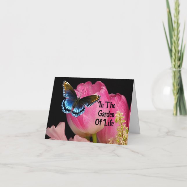 Blue Butterfly Mother's Day Greeting Card (Front)