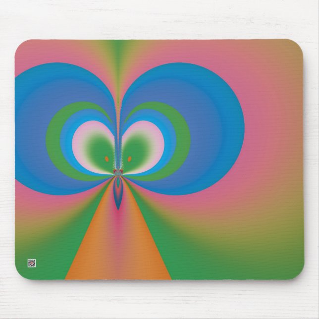 Blue Butterfly Mouse Pad (Front)