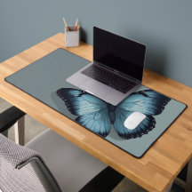 Blue Butterfly Mousepad Graceful and Elegant