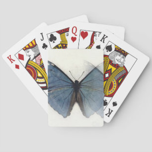 Blue Butterfly Playing Cards