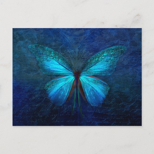 Blue Butterfly Postcard (Front)