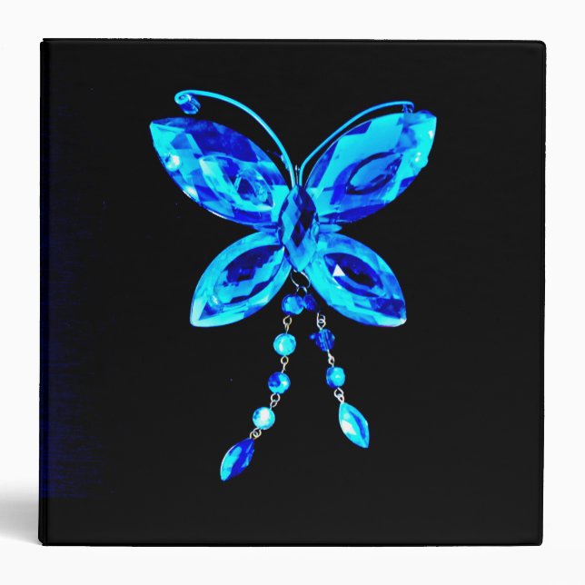 Blue Butterfly Prism Binder (Front)