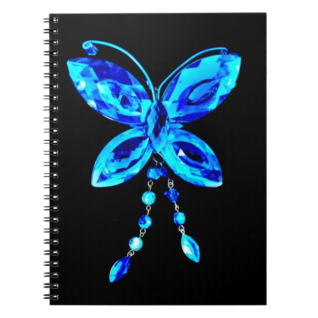 Blue Butterfly Prism Notebook (Front)