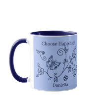 Blue Butterfly Reminder Mug