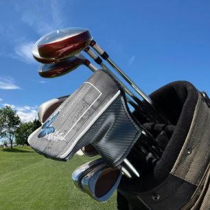 Blue Butterfly Rustic Golf Head Cover