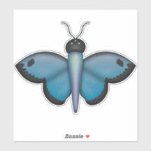 Blue Butterfly Sticker
