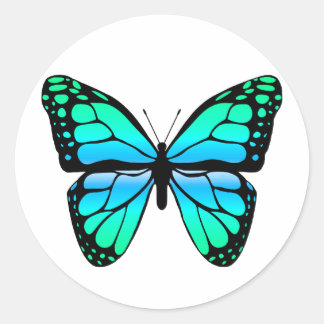Blue Butterfly Sticker