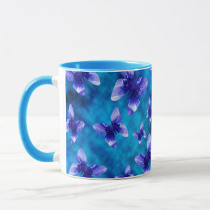 Blue Butterfly Summer, Blue Combo Mug