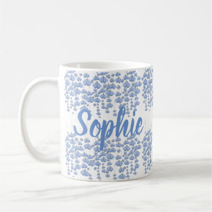 Blue Butterfly Swarm Custom Coffee Mug