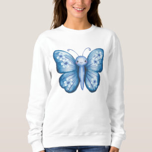Blue Butterfly Sweatshirt