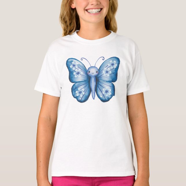 Blue Butterfly T-Shirt (Front)