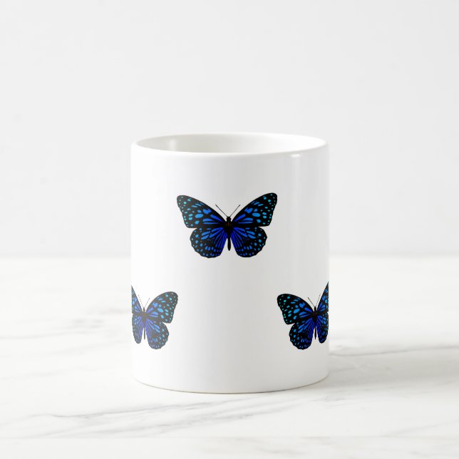 blue butterfly Thunder_Cove Coffee Mug (Center)