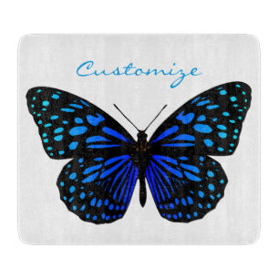 blue butterfly Thunder_Cove Cutting Board