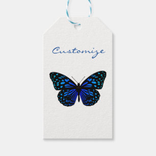 Blue butterfly Thunder_Cove Gift Tags