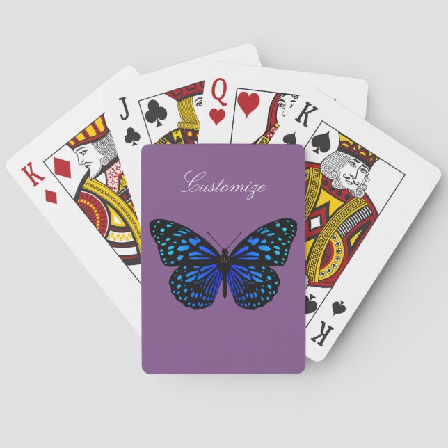 Blue Butterfly Thunder_Cove Playing Cards (Back)