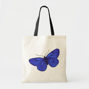 Blue Butterfly Tote Bag